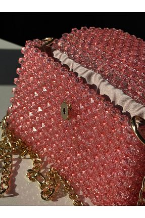 کیف دوشی صورتی زنانه ساتن begüm jewelery - کد 924806808