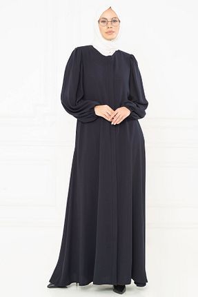 کلاه و ابایا سرمه ای زنانه پنبه ای Beyza - کد 97422596