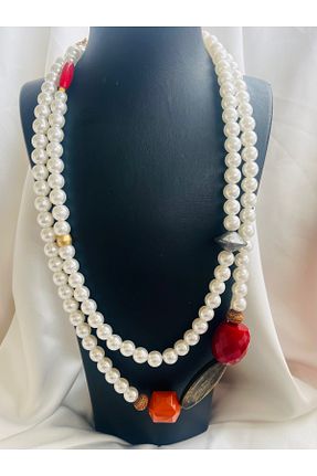 گردنبند جواهر سفید زنانه سنگ COCOSH TAKI - کد 924822572