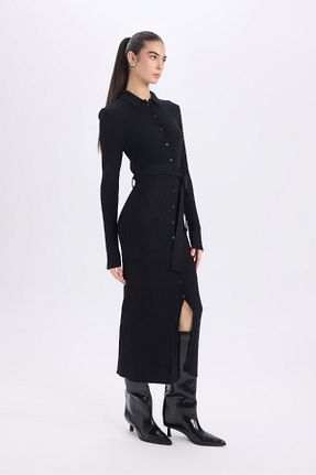 لباس حجاب مشکی زنانه Fitted Defacto - کد 866477885