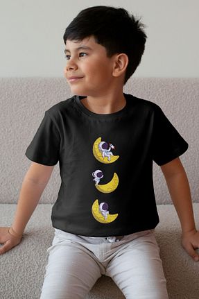تیشرت مشکی بچه گانه رگولار Texclusive - کد 925697191