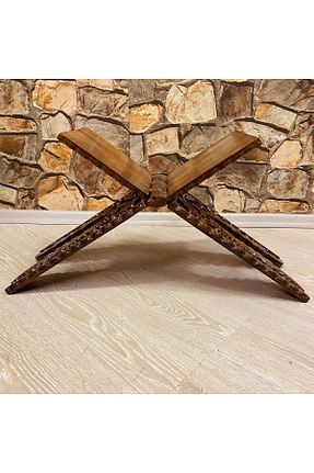 پایه کتاب قهوه ای چوب woodage - کد 925697581