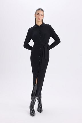 لباس حجاب مشکی زنانه Fitted Defacto - کد 866477885