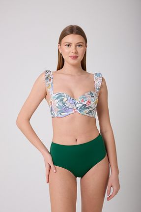 بالاتنه بیکینی رنگی زنانه طرح دار enmodaiçgiyim - کد 925698657
