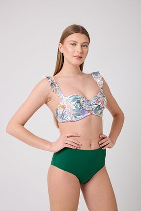 بالاتنه بیکینی رنگی زنانه طرح دار enmodaiçgiyim - کد 925698657