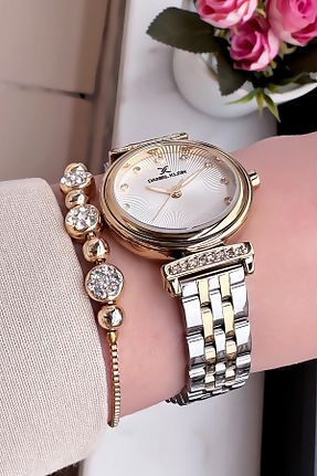 ساعت مچی طلائی زنانه 31-34 میلی متر Daniel Klein - کد 869975355