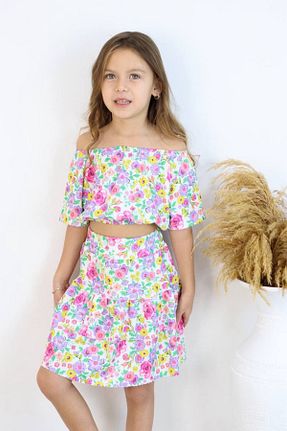 ست بالاتنه و پائین تنه رنگی بچه گانه بافتنی ada nil butik - کد 925700753