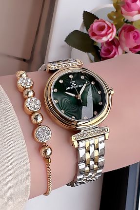 ساعت مچی طلائی زنانه 31-34 میلی متر Daniel Klein - کد 864512704