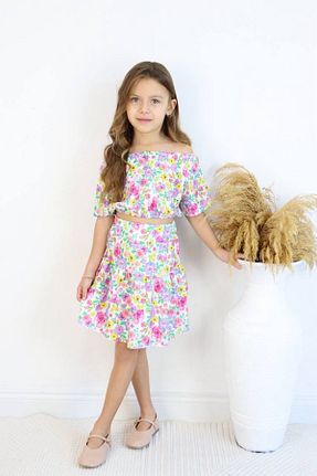 ست بالاتنه و پائین تنه رنگی بچه گانه بافتنی ada nil butik - کد 925700753
