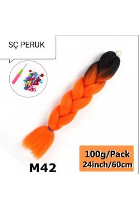 کلاه گیس نارنجی زنانه SÇ PERUK - کد 358549515