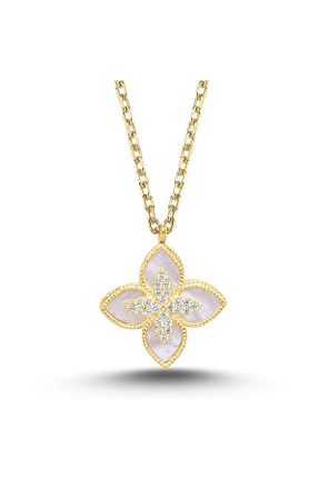 گردنبند نقره طلائی زنانه 925 عیار SÜKSE JEWELRY - کد 714192442