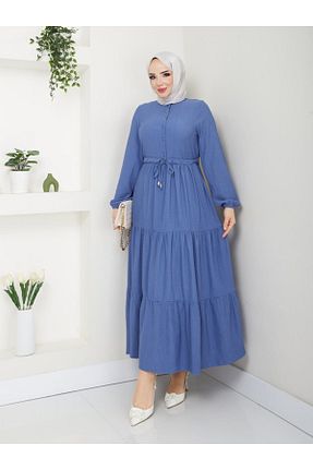 لباس حجاب آبی زنانه Çan SudeHlt.co - کد 925018939