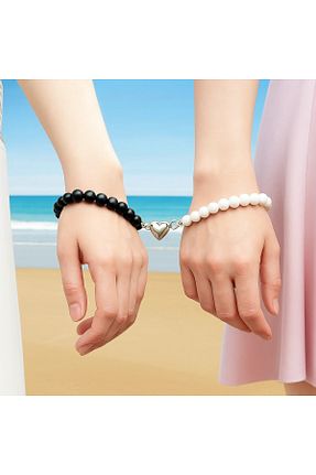 دستبند جواهر سفید زنانه سنگ طبیعی Sewor - کد 385040781
