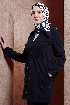 روسری مشکی پلی استر Alvina - کد 857789600