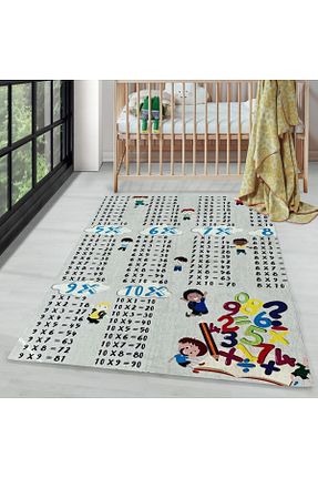 فرش بچه گانه طوسی پلی استر Carpettex - کد 687032901