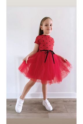 لباس قرمز بچه گانه تریکو Şirin Şeyler Butiği - کد 305254192