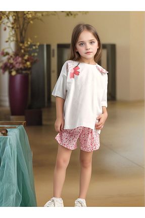 ست بالاتنه و پائین تنه سفید بچه گانه بافتنی Loule - کد 925712426