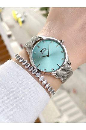 ساعت مچی فیروزه ای زنانه 31-35 میلی متر Slazenger - کد 925057379