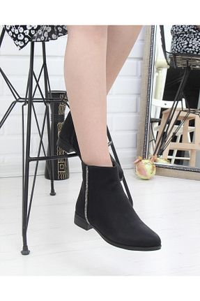 بوت / نیم بوت مشکی زنانه پاشنه ضخیم Nesil Shoes - کد 164059814