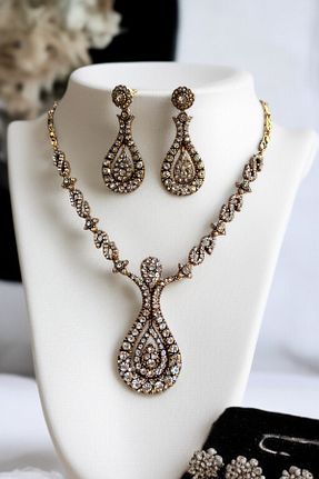 ست جواهر سفید زنانه 2 تایی FAYRA ACCESSORIES - کد 925065514