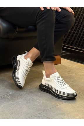 کفش اسنیکر سفید مردانه چرم اصل MARCHİO SHOES - کد 925065523