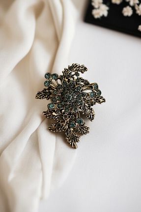سنجاق سینه طوسی زنانه FAYRA ACCESSORIES - کد 925081035