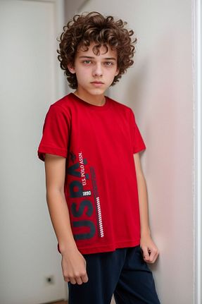 ست لباس راحتی قرمز بچه گانه طرح دار U.S. Polo Assn. - کد 925730644