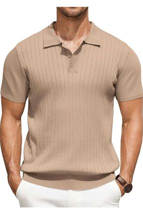 تیشرت قهوه ای مردانه اسلیم فیت youknitwear you - کد 925083442