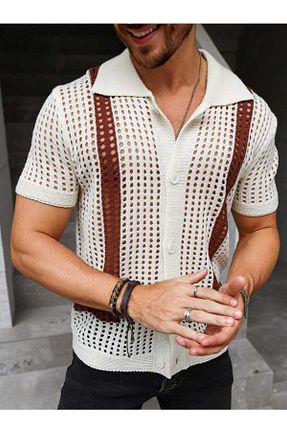 تیشرت نباتی مردانه رگولار youknitwear you - کد 925731344