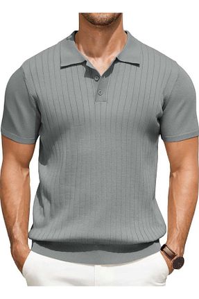 تیشرت طوسی مردانه اسلیم فیت youknitwear you - کد 925083636