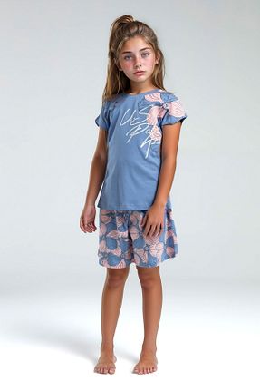 ست بالاتنه و پائین تنه آبی بچه گانه بافتنی U.S. Polo Assn. - کد 925731835