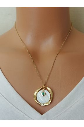 گردنبند استیل ( فولاد ) زرد زنانه استیل (فولاد) LemaStone - کد 925087528