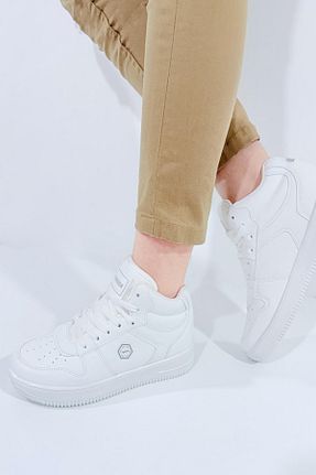 کفش اسنیکر سفید بچه گانه چسبی Kidx - کد 925732487