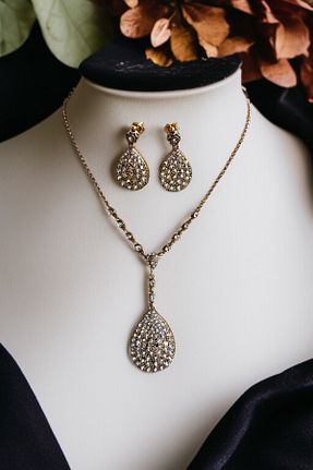 ست جواهر سفید زنانه 2 تایی FAYRA ACCESSORIES - کد 925092325