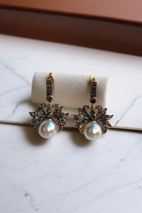 گوشواره مروارید طوسی FAYRA ACCESSORIES - کد 925122228