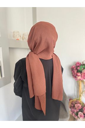 روسری قهوه ای پنبه ای MODANINPİRİ - کد 925123546