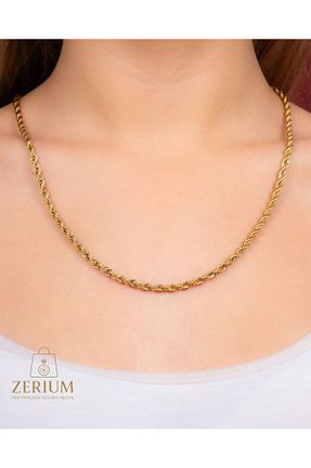 گردنبند استیل ( فولاد ) متالیک زنانه استیل ضد زنگ ZERİUM - کد 925025928