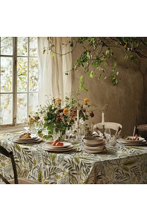 رومیزی سبز کتان Meine Home - کد 922484530