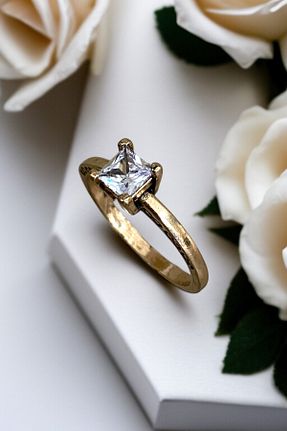 انگشتر جواهر سفید زنانه زیرکن FAYRA ACCESSORIES - کد 925123100