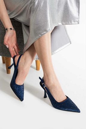 کفش مجلسی سرمه ای زنانه چرم مصنوعی misio shoes - کد 905108347