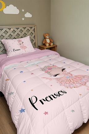 لحاف تکنفره صورتی الیاف Evpanya - کد 924681893
