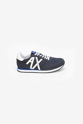 کفش اسنیکر سرمه ای مردانه بند دار Armani Exchange - کد 887650893