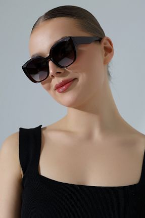 عینک آفتابی قهوه ای زنانه 51 Lozzo - کد 925135631