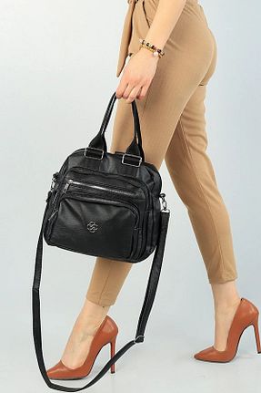 کیف دوشی مشکی زنانه چرم مصنوعی FHD BAGS - کد 899226774