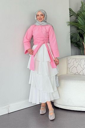 پیراهن صورتی زنانه رگولار MEKOFF - کد 925139733