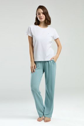ست لباس راحتی سفید زنانه چاپی Pierre Cardin - کد 925137935