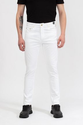شلوار جین سفید مردانه پنبه ای VERSACE JEANS COUTURE - کد 134130294