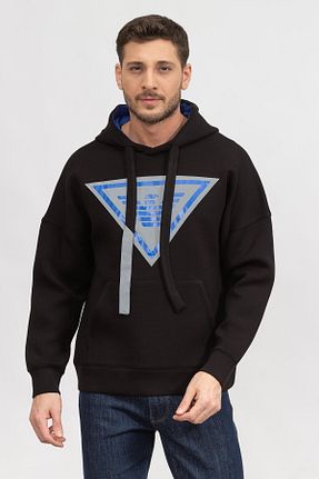 سوئیشرت مشکی مردانه ساده Emporio Armani - کد 639973300