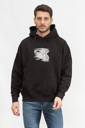 سوئیشرت مشکی مردانه ساده Calvin Klein - کد 742775989