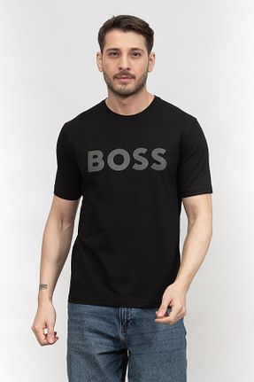 تیشرت مشکی مردانه رگولار BOSS - کد 786070967